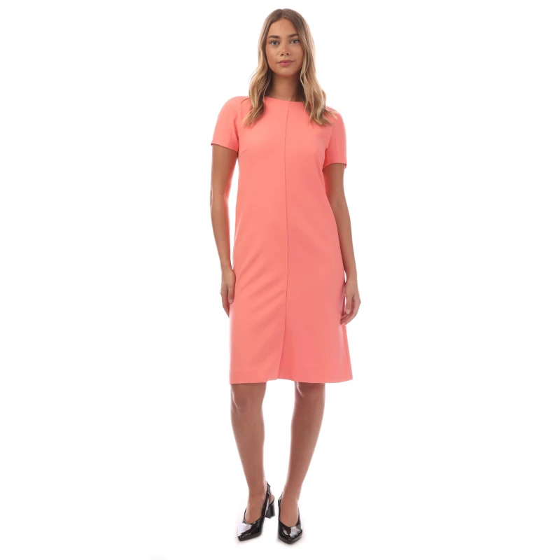 Image of Boss Womens Dizora Shift Dress Design Open Purple female 6 (XS)