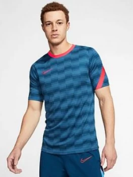Image of Nike Academy Dry Tee - Blue Size M Men