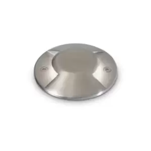 Image of Ideal Lux ROCKET-2 - Integrated LED Outdoor Recessed Ground Downlight Lamp 1 Light 2 Directional Steel 3000K IP65