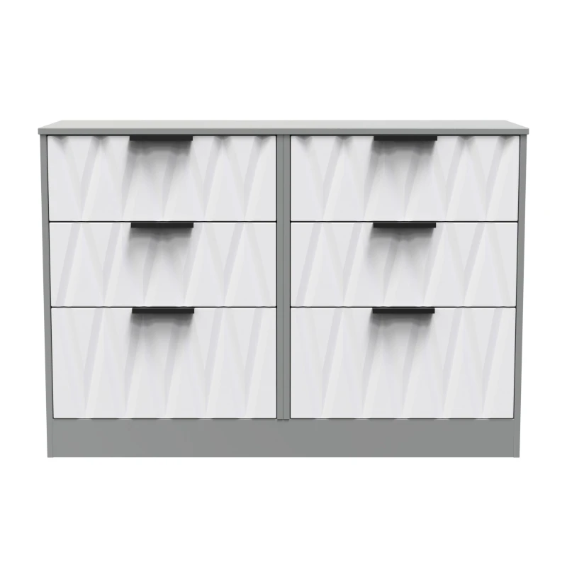 Image of Ready Assembled 2 U Washington 6 Drawer Wide Chest (Ready Assembled) Multicolor Unisex