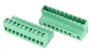 Phoenix Contact IC 2.5/10-ST-5.08 10-pin PCB Terminal Block, 5.08mm Pitch