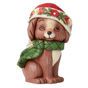 Image of Christmas Puppy Mini Figurine