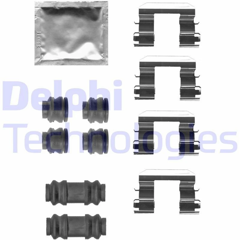 Image of DELPHI Brake pad fitting kit DELPHI LX0680