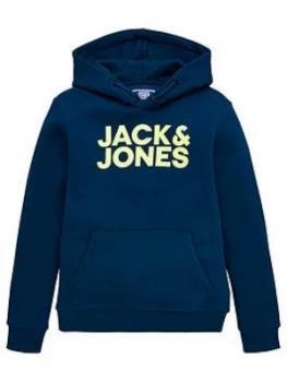 Image of Jack & Jones Junior Boys Hoodie - Sailor Blue, Sailor Blue, Size 14 Years