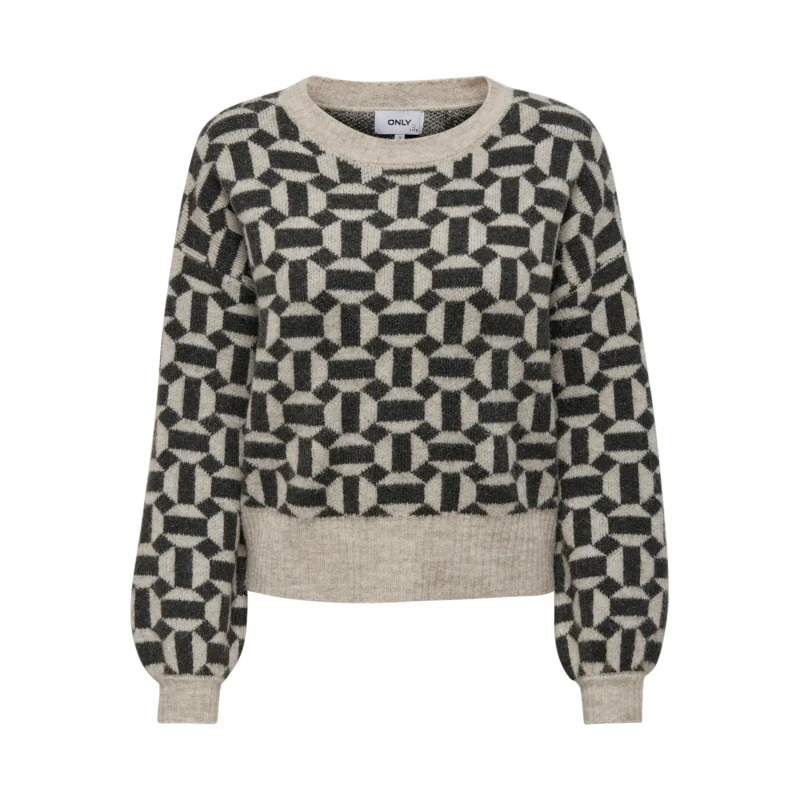 Image of Only Womens sweater Only Geo Life Beige Female M