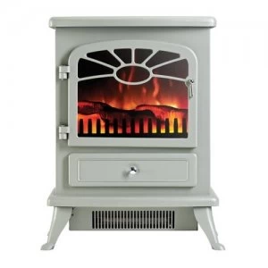 image of Focal Point ES2000 Electric Stove with Log Flame Effect - Grey