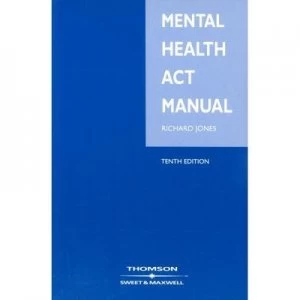 Image of Mental Health Act Manual by Richard M Jones Book
