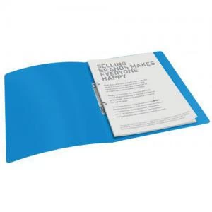 Image of A4 Ring Binder, Blue, 16MM 2 O-Ring Diameter, Choices - Outer Carton of 10