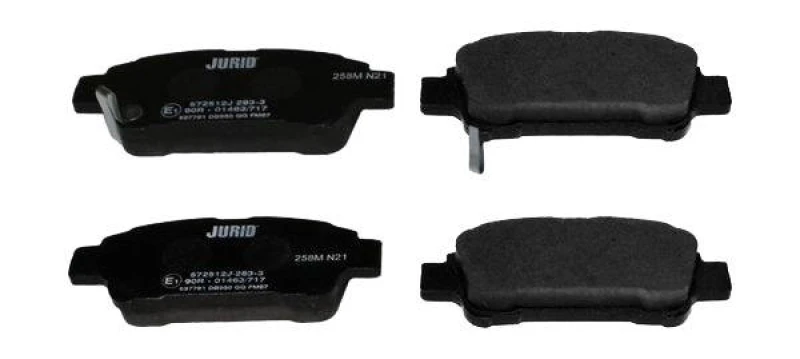 Image of JURID 572512J Brake pad set with acoustic wear warning, without accessories Brake Pad Set,disc brake (402)