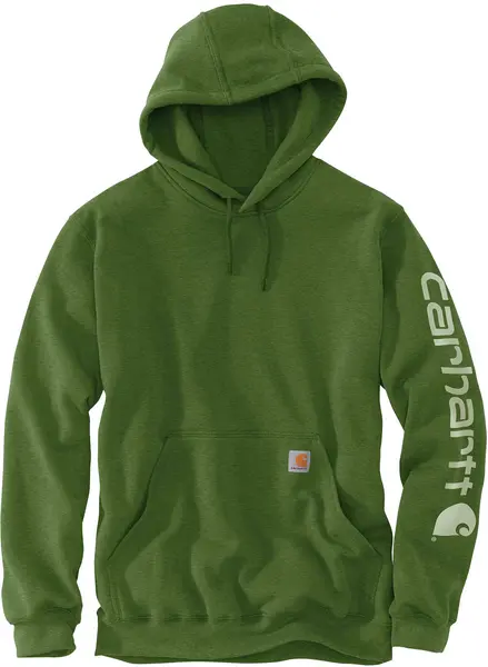 Image of Carhartt Logo, hoodie , color: Dark Green (L01) , size: L