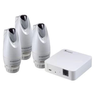 Image of Energenie MiHome Heating Starter Pack 3 x Smart Radiator Valves and Gateway
