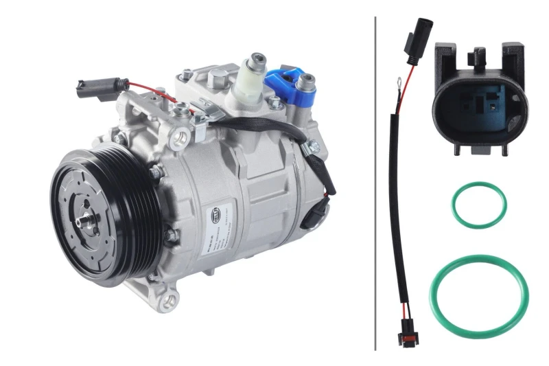 Image of HELLA Air conditioning compressor HELLA 8FK 366 201-851