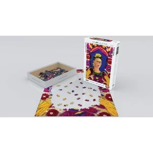 Image of Kahlo Self Portrait With Birds Eurographic 1000 Piece Jigsaw Puzzle