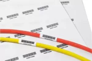 Image of HellermannTyton Helatag 1104 Cable Marker Cable Marker Label, For Use With Laser Printer