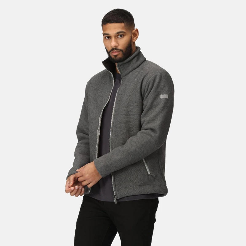 Image of Regatta Regatta Men 'Garrian II' Full Zip Fleece in Grey Size: X-Large Grey XL Male 5059404848546