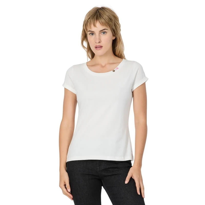 Image of Ragwear Womens T-Shirt Ragwear Fllorah Gots Blanc Female XS