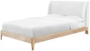 Birlea Halfden Kingsize Boucle Bed Frame - Oak