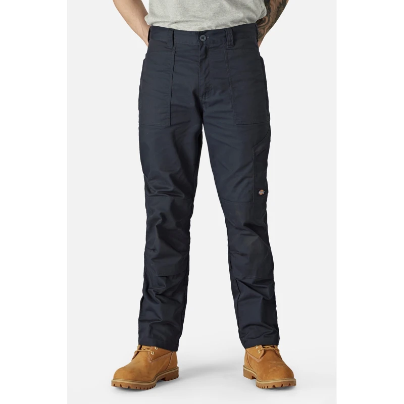 Image of Dickies Mens Action Flex Stretch Work Trousers 40R - Waist 40', Inside Leg 32' DARK NAVY DIC004-NAVY-40R