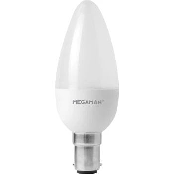 Image of Megaman 5.5W LED B15 SBC Opal Candle Cool White - 143354