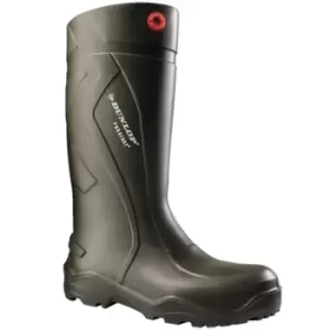 Image of Dunlop Adults Unisex Purofort Plus Wellies (4 UK) (Green) - Green