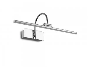 Image of Wall Lamp, Picture Light, 8W, 3000K, 619lm, Polished Chrome