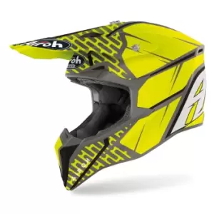 Image of Airoh Wraap Idol Motocross Helmet, yellow, Size 2XL, yellow, Size 2XL