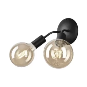 Viggo Wall Light Black, 2x E27