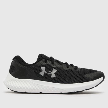 Image of Under Armour Black & Silver Charged Rogue 3 Trainers