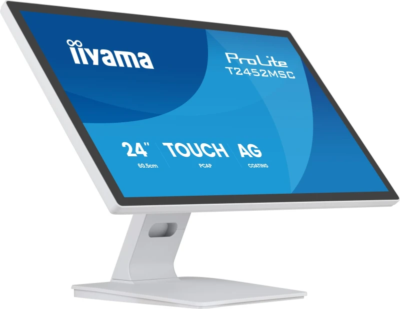 Image of iiyama iiyama ProLite T2452MSC-W1AG computer monitor 60.5cm (23.8") 1920 x 1080 pixels Full HD LED Touch Screen White T2452MSC-W1AG