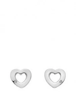 image of Hot Diamonds Diamond Amulets Heart Earrings