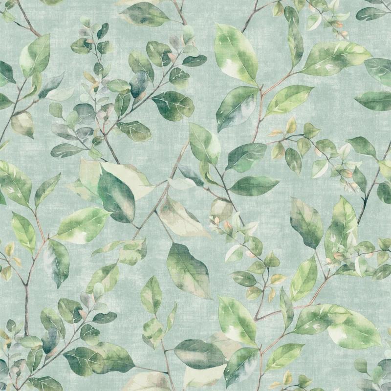Image of ARTHOUSE Arthouse - Spring Sprig Green Wallpaper Naturistic Leaves Botanical Feature Wall WL-925501