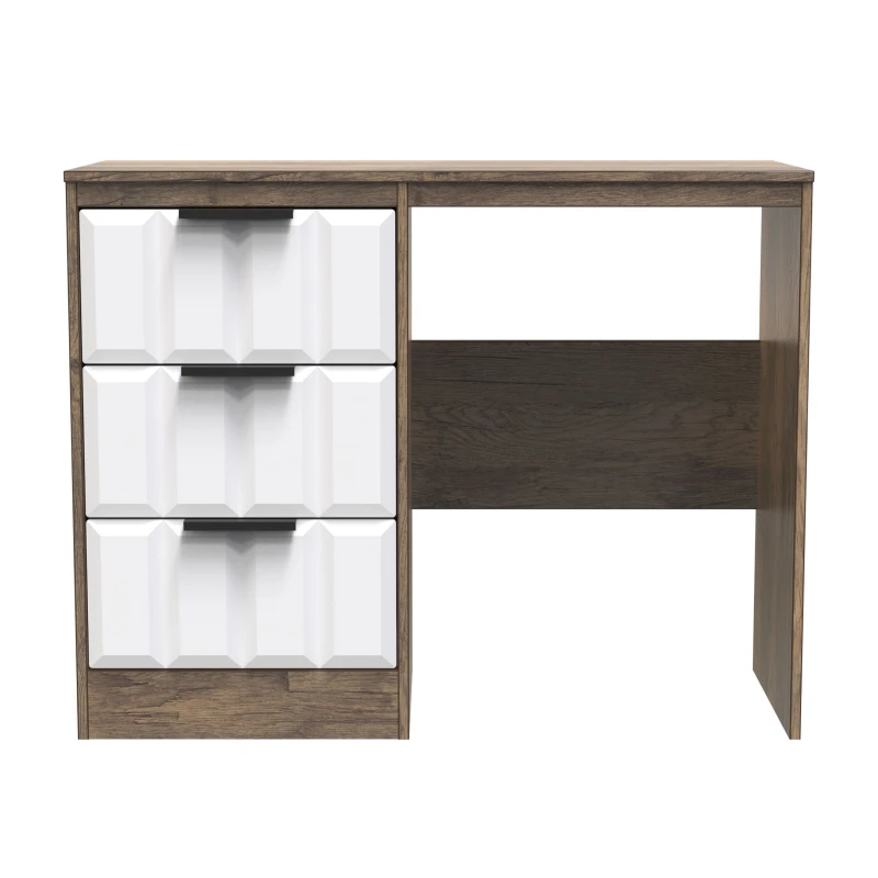 Image of Fiji Ready Assembled Scandinavian Grey & Oak Tall Triple Wardrobe (H)1956mm (W)1162mm (D)532mm