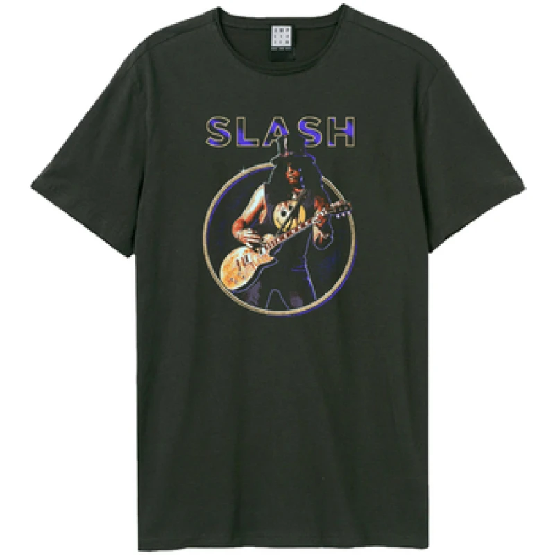 Image of Amplified Amplified Men Solo Slash T-Shirt in Charcoal Size: X-Small Charcoal XS Male 5063750999159