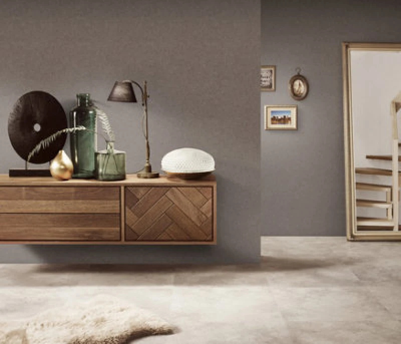 Image of Erismann Wallpaper Erismann Dash Plain Brown Vinyl Wallpaper Brown