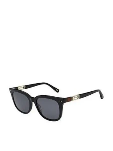 Ted Baker Black Square Frame Sunglass, Black, Women Black VWR5X Female