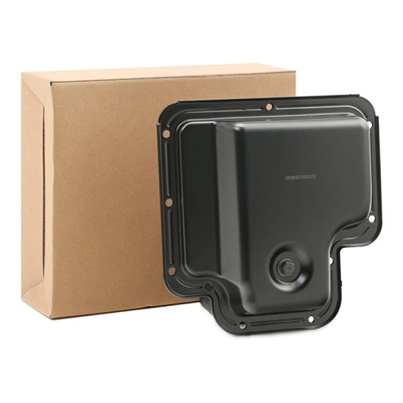 Image of RIDEX 592O0093 Oil Sump with seal ring, Sheet Steel, with oil drain plug Oil Pan (592)