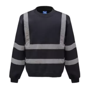 Image of Yoko Unisex Adult Hi-Vis Sweatshirt (XXL) (Navy)