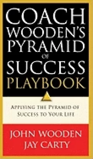 Image of coach woodens pyramid of success playbook applying the pyramid of success t