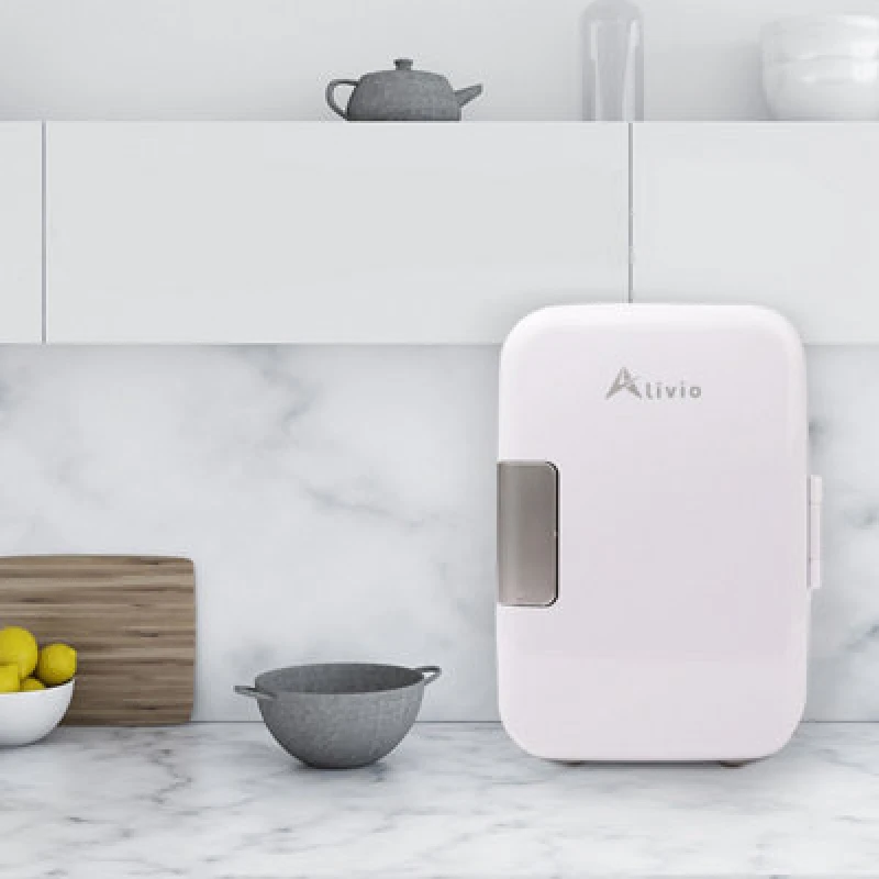 Image of Alivio 4L Portable Mini Fridge - Compact & Efficient Cooling Solution For Home, Office & On-The-Go - White