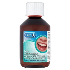 image of Care+ Chlorhexidine Digluconate Peppermint Flavour Mouthwash 300ml