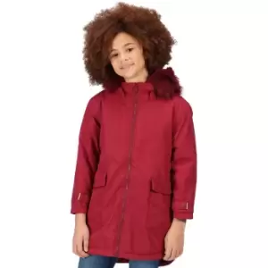 Image of Regatta Girls Adelyn Waterproof Breathable Parka Coat 7-8 Years - Chest 63-67cm (Height 122-128cm)