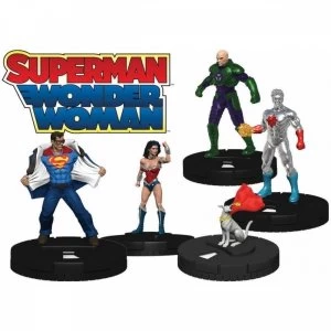 image of Ex Display DC Hero Clix Superman Wonder Woman 9 Booster Bricks