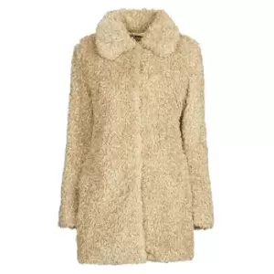 image of Guess MARINA womens Coat in Beige. Sizes available:S,M,L,XL