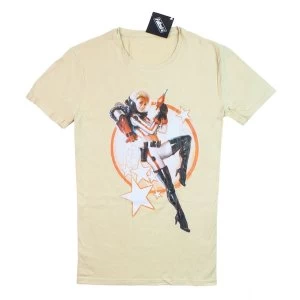 Image of Fallout 4 Nuka Cola Pin Up X Large T Shirt Heather Beige