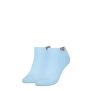 Image of Calvin Klein Klein Patch Ankle Womens Socks - Blue
