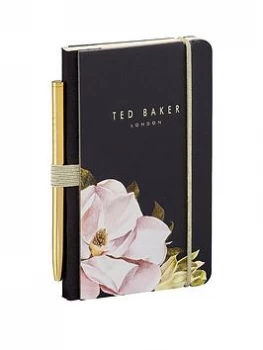 Image of Ted Baker Mini Notebook and Pen Black Opal, One Colour, Women