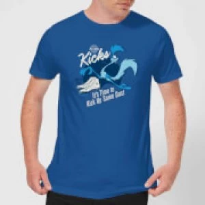 Image of Looney Tunes ACME Kicks Mens T-Shirt - Royal Blue - L