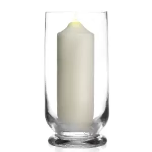 Image of Tall Glass Storm Lantern Candle Holder M&amp;W