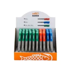 Image of Bahco Screwdriver Bit Pen Display, 60 Piece