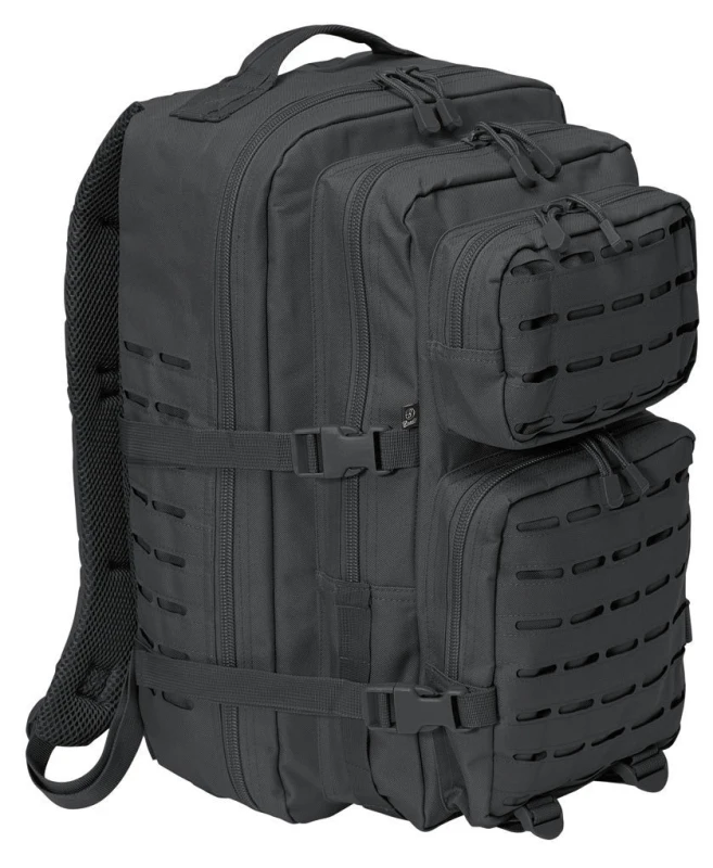 Image of Brandit US Cooper Lasercut Large Backpack Black Backpack Black Onesize Unisex